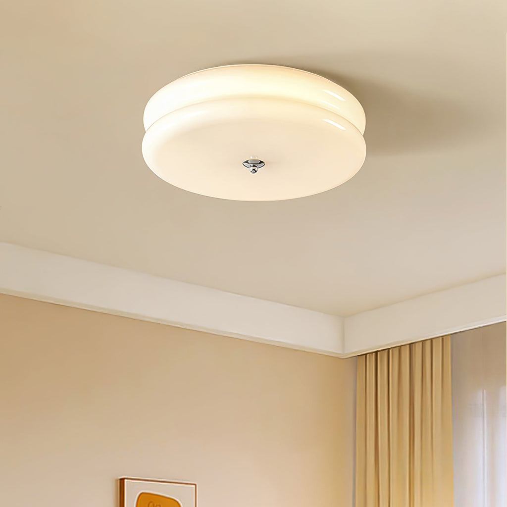 Art Deco Vintage Glass Flush Mount Ceiling Light