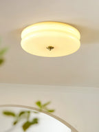 Art Deco Vintage Glass Flush Mount Ceiling Light
