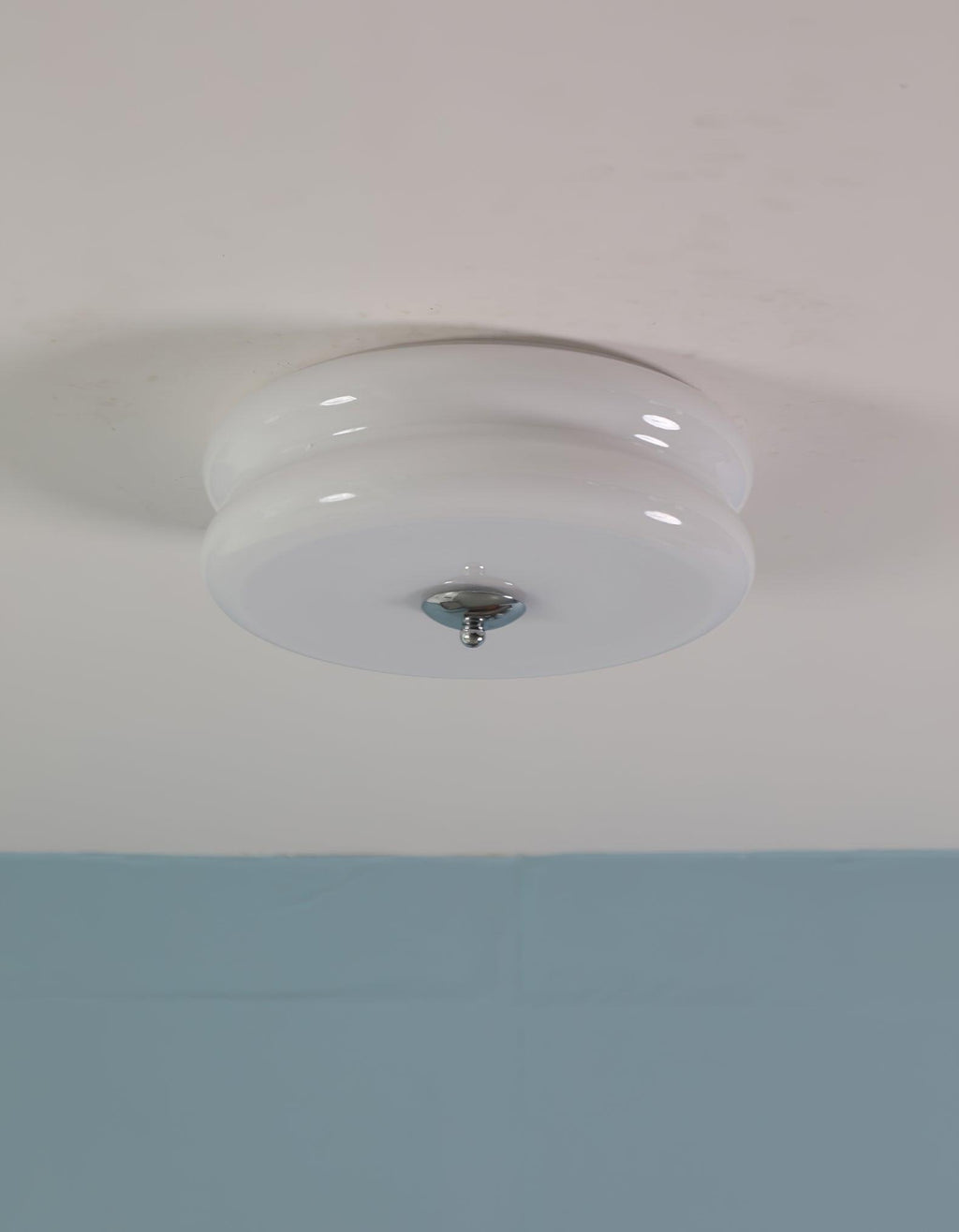 Art Deco Vintage Glass Flush Mount Ceiling Light