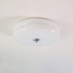 Art Deco Vintage Glass Flush Mount Ceiling Light