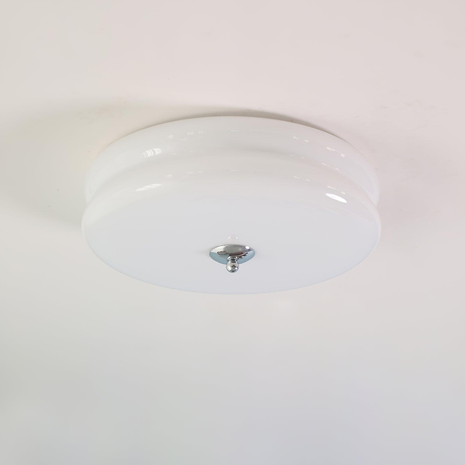 Art Deco Vintage Glass Flush Mount Ceiling Light