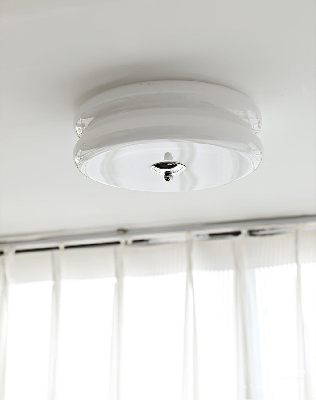 Art Deco Vintage Glass Flush Mount Ceiling Light