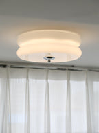 Art Deco Vintage Glass Flush Mount Ceiling Light