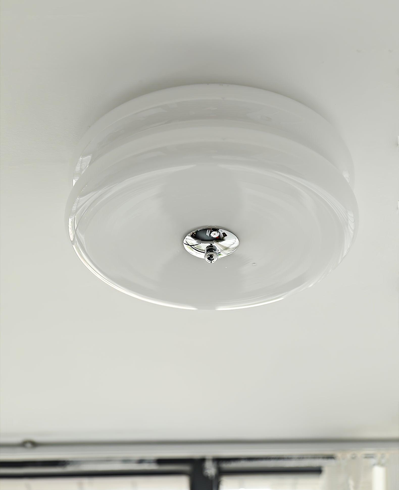 Art Deco Vintage Glass Flush Mount Ceiling Light