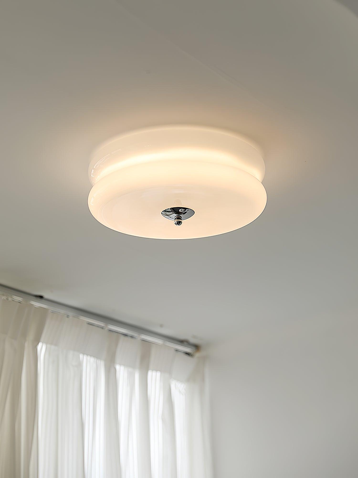 Art Deco Vintage Glass Flush Mount Ceiling Light