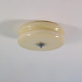Art Deco Vintage Glass Flush Mount Ceiling Light
