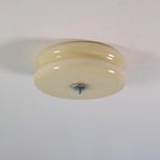 Art Deco Vintage Glass Flush Mount Ceiling Light