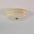 Art Deco Vintage Glass Flush Mount Ceiling Light