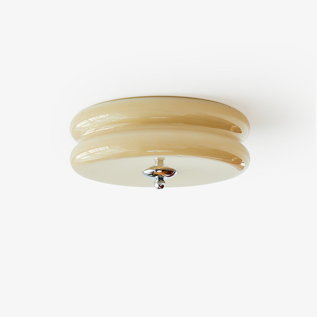 Art Deco Vintage Glass Flush Mount Ceiling Light