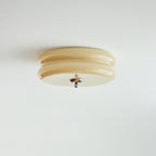 Art Deco Vintage Glass Flush Mount Ceiling Light