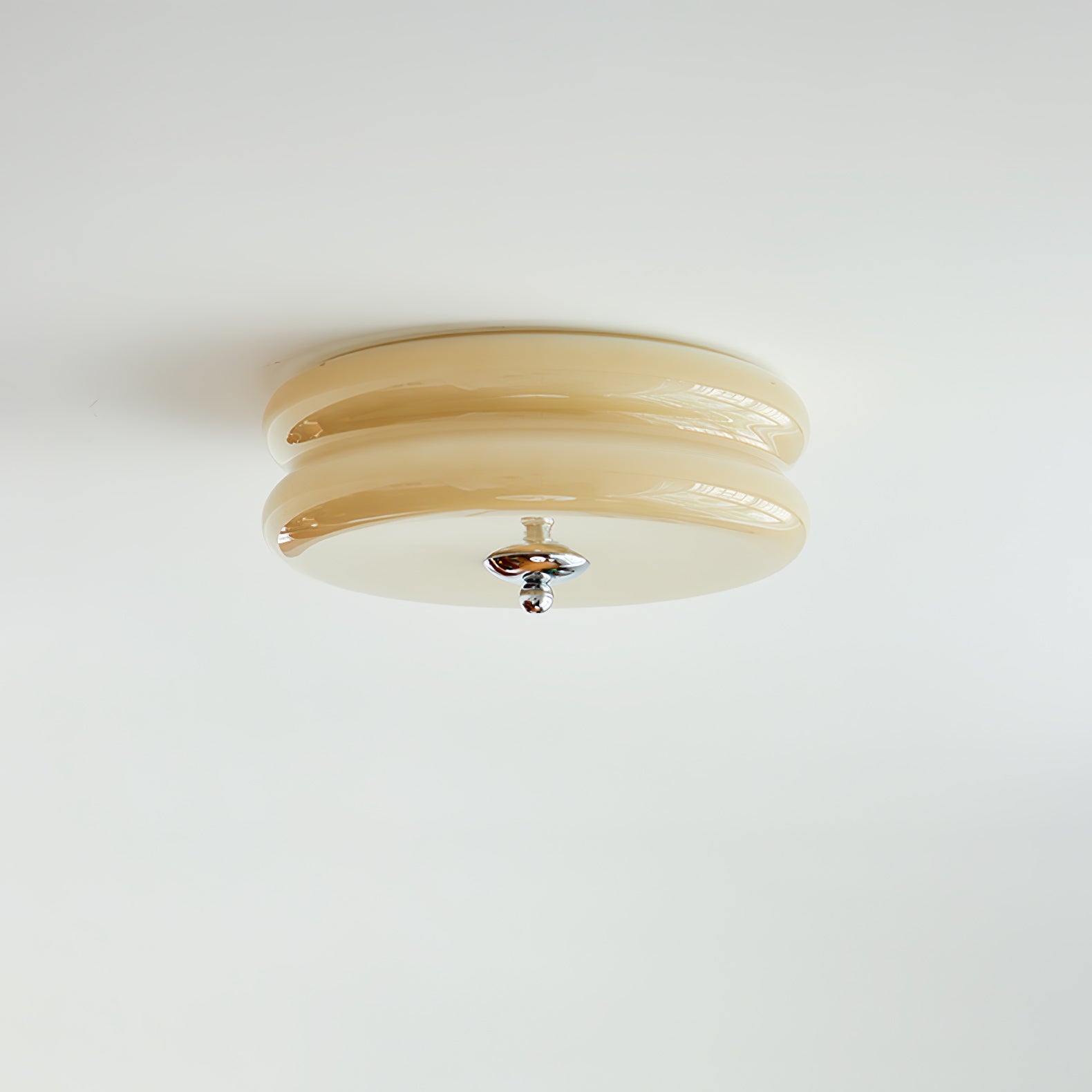 Art Deco Vintage Glass Flush Mount Ceiling Light