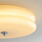 Art Deco Vintage Glass Flush Mount Ceiling Light