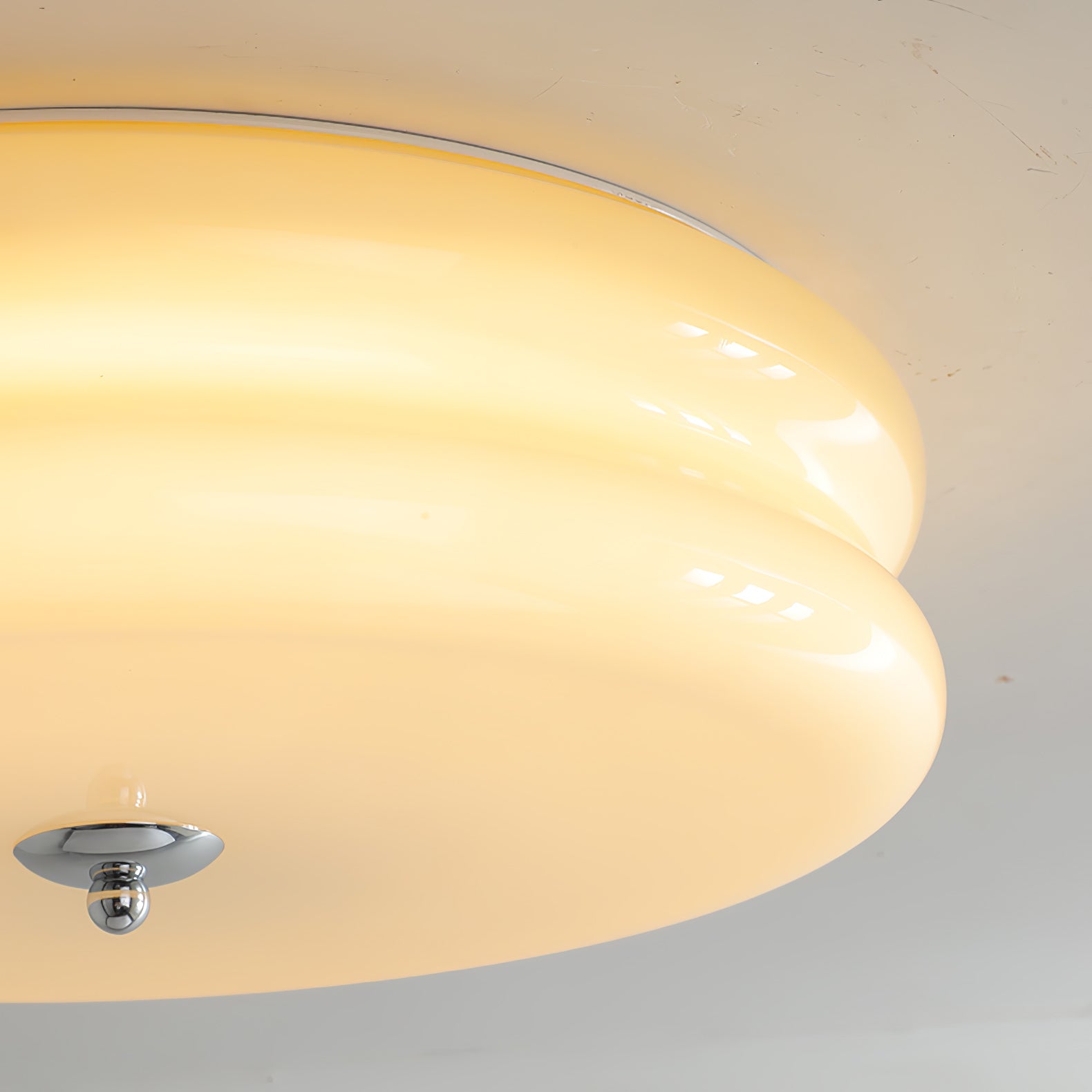 Art Deco Vintage Glass Flush Mount Ceiling Light