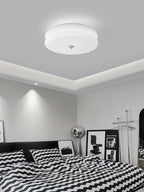 Art Deco Vintage Glass Flush Mount Ceiling Light