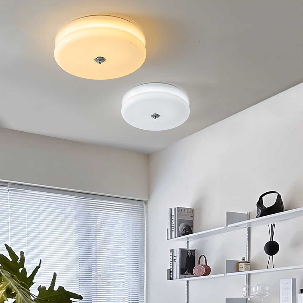 Art Deco Vintage Glass Flush Mount Ceiling Light