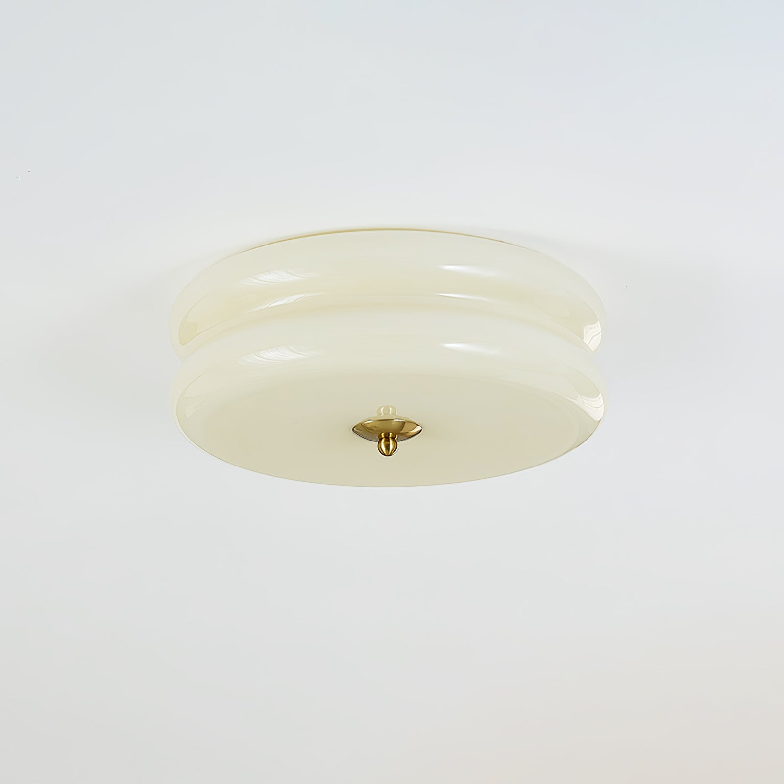 Art Deco Vintage Glass Flush Mount Ceiling Light