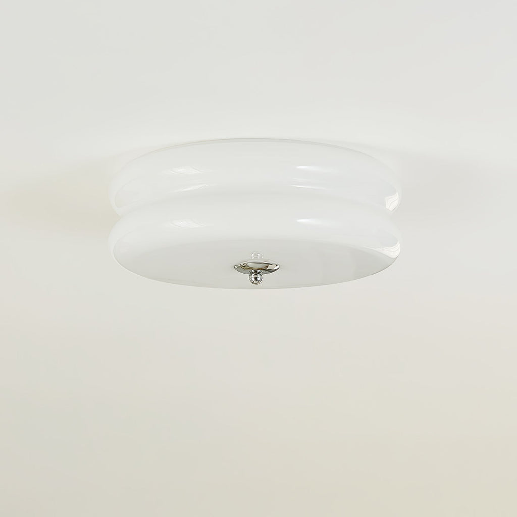 Art Deco Vintage Glass Flush Mount Ceiling Light