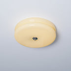 Art Deco Vintage Glass Flush Mount Ceiling Light