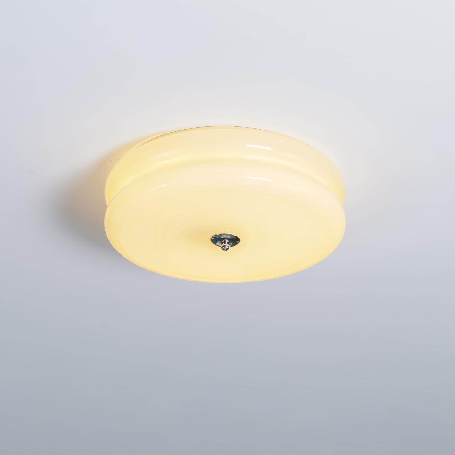 Art Deco Vintage Glass Flush Mount Ceiling Light