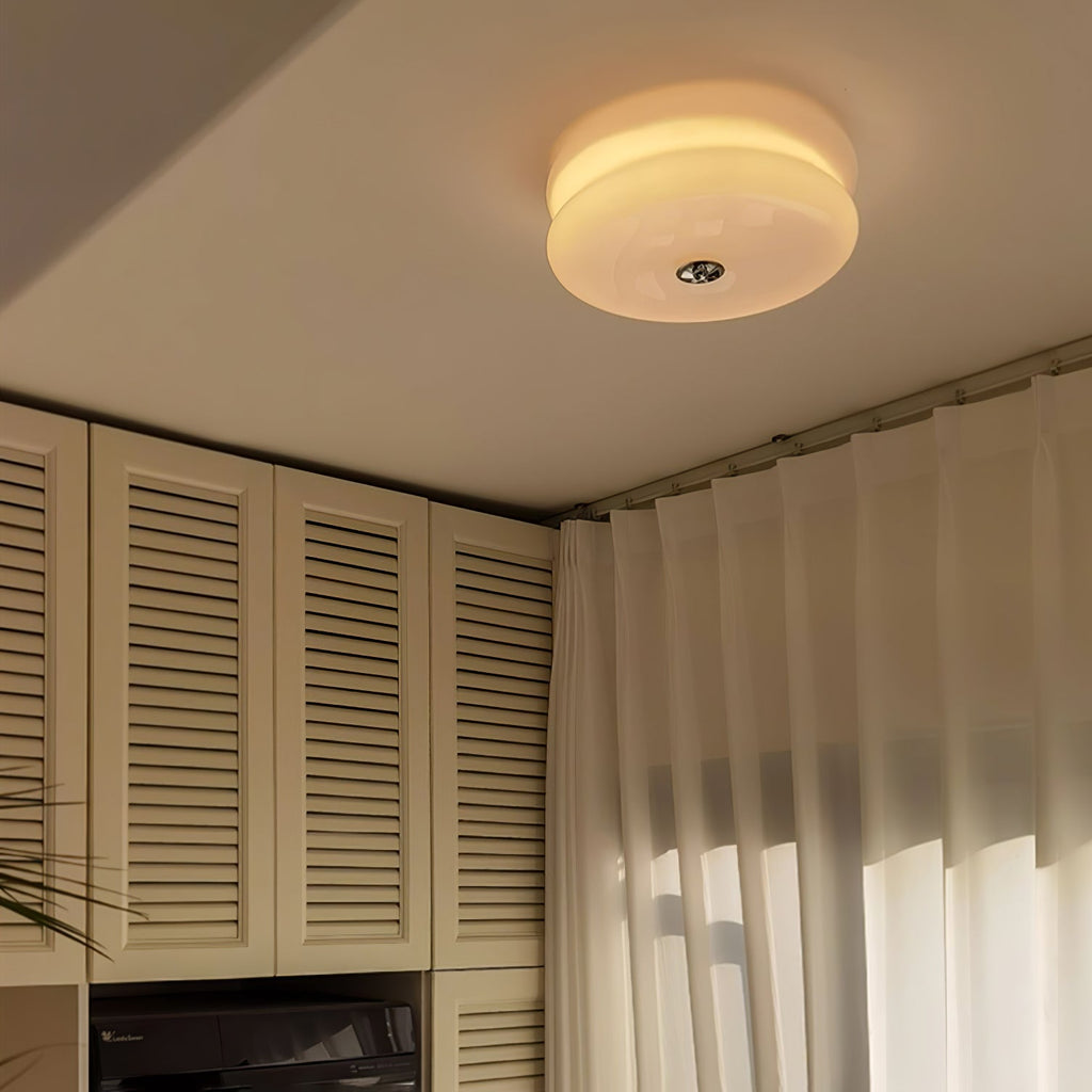 Art Deco Vintage Glass Flush Mount Ceiling Light