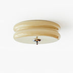 Art Deco Vintage Glass Flush Mount Ceiling Light