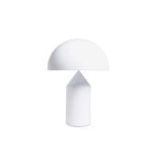 Mushroom Dome Metal Table Lamp With Sculptural Base