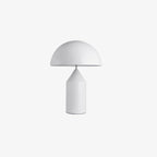 Mushroom Dome Metal Table Lamp With Sculptural Base