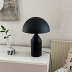 Mushroom Dome Metal Table Lamp With Sculptural Base