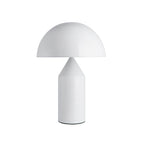 Mushroom Dome Metal Table Lamp With Sculptural Base