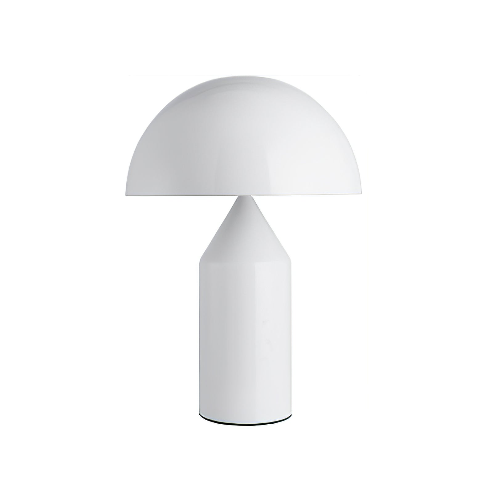 Mushroom Dome Metal Table Lamp With Sculptural Base