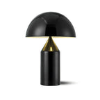 Mushroom Dome Metal Table Lamp With Sculptural Base