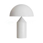 Mushroom Dome Metal Table Lamp With Sculptural Base