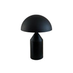 Mushroom Dome Metal Table Lamp With Sculptural Base