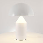 Mushroom Dome Metal Table Lamp With Sculptural Base