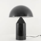 Mushroom Dome Metal Table Lamp With Sculptural Base