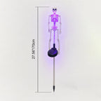 Solar Skeleton Stake Light Halloween Garden Light LED Outdoor Ground Light Waterproof Skeleton Pathway Decoration for Yard and Lawn