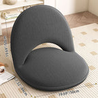Foldable Floor Chair with Adjustable Backrest Padded Corduroy or Sherpa Fabric Armless Lazy Seat Carbon Steel Frame for Living Room and Bedroom