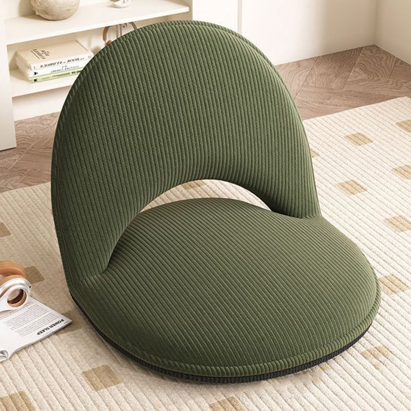 Foldable Floor Chair with Adjustable Backrest Padded Corduroy or Sherpa Fabric Armless Lazy Seat Carbon Steel Frame for Living Room and Bedroom
