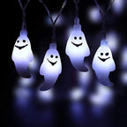 Halloween Ghost String Lights LED Copper Wire Fairy Lights Waterproof Outdoor Ghost Lights for Garden | Fence and Party Decoration