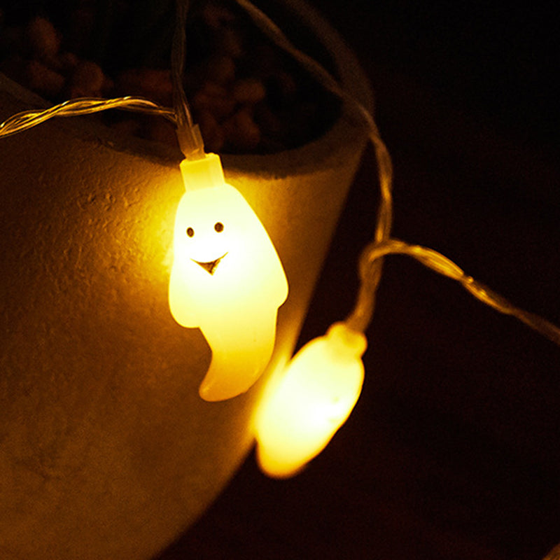 Halloween Ghost String Lights LED Copper Wire Fairy Lights Waterproof Outdoor Ghost Lights for Garden | Fence and Party Decoration