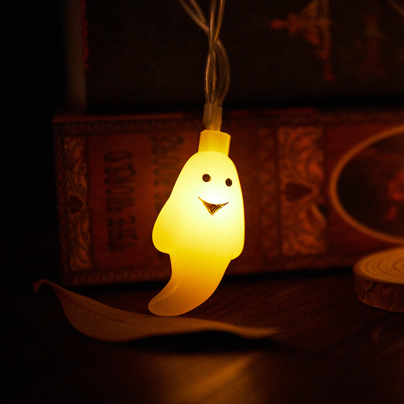 Halloween Ghost String Lights LED Copper Wire Fairy Lights Waterproof Outdoor Ghost Lights for Garden | Fence and Party Decoration