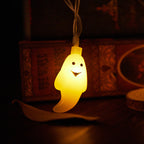 Halloween Ghost String Lights LED Copper Wire Fairy Lights Waterproof Outdoor Ghost Lights for Garden | Fence and Party Decoration