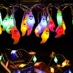 Halloween Ghost String Lights LED Copper Wire Fairy Lights Waterproof Outdoor Ghost Lights for Garden | Fence and Party Decoration