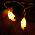 Halloween Ghost String Lights LED Copper Wire Fairy Lights Waterproof Outdoor Ghost Lights for Garden | Fence and Party Decoration