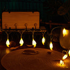 Halloween Ghost String Lights LED Copper Wire Fairy Lights Waterproof Outdoor Ghost Lights for Garden | Fence and Party Decoration