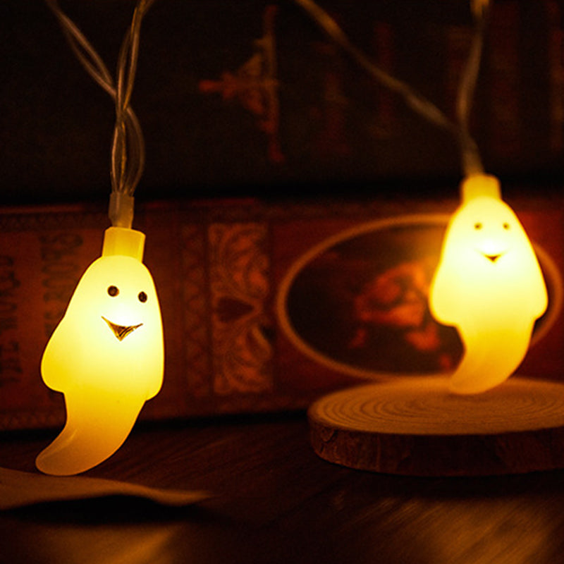 Halloween Ghost String Lights LED Copper Wire Fairy Lights Waterproof Outdoor Ghost Lights for Garden | Fence and Party Decoration