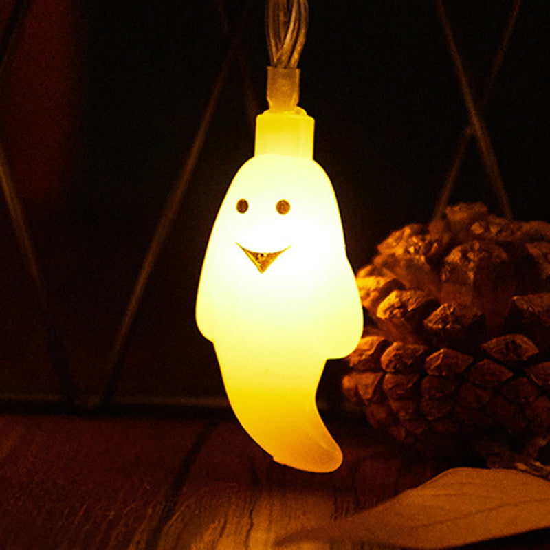 Halloween Ghost String Lights LED Copper Wire Fairy Lights Waterproof Outdoor Ghost Lights for Garden | Fence and Party Decoration