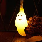 Halloween Ghost String Lights LED Copper Wire Fairy Lights Waterproof Outdoor Ghost Lights for Garden | Fence and Party Decoration