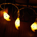 Halloween Ghost String Lights LED Copper Wire Fairy Lights Waterproof Outdoor Ghost Lights for Garden | Fence and Party Decoration