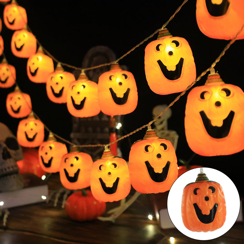 Halloween Pumpkin String Lights LED Jack O Lantern Fairy Lights with Remote Control USB Powered Pumpkin Garland for Party | Garden and Bedroom